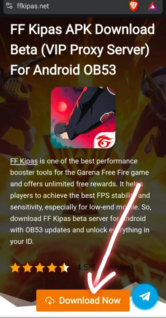 Download The Latest new version FF Kipas APK Safely